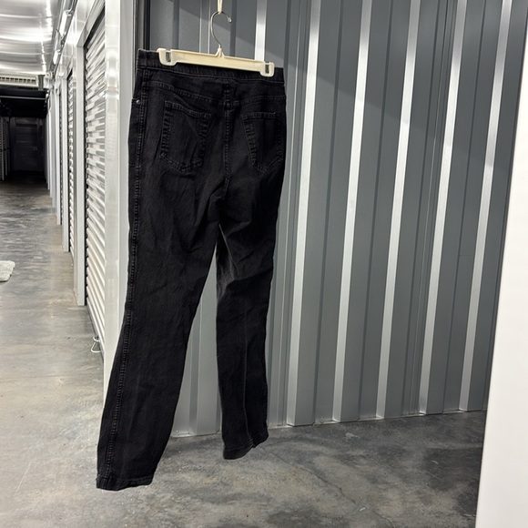 Real Size Classic Black Straight Leg Women's Denim Jeans Chica Small S (4-6) Avg - Picture 4 of 16